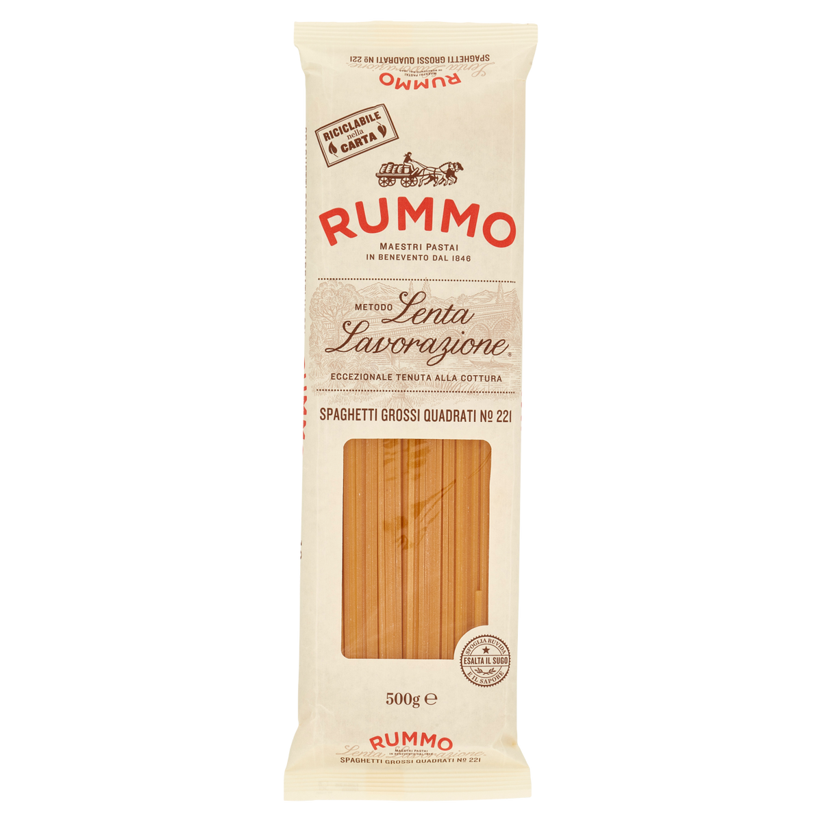 RUMMO SPAGHETTI QUADRATI GROSSI N.221 500g (24 in a box)
