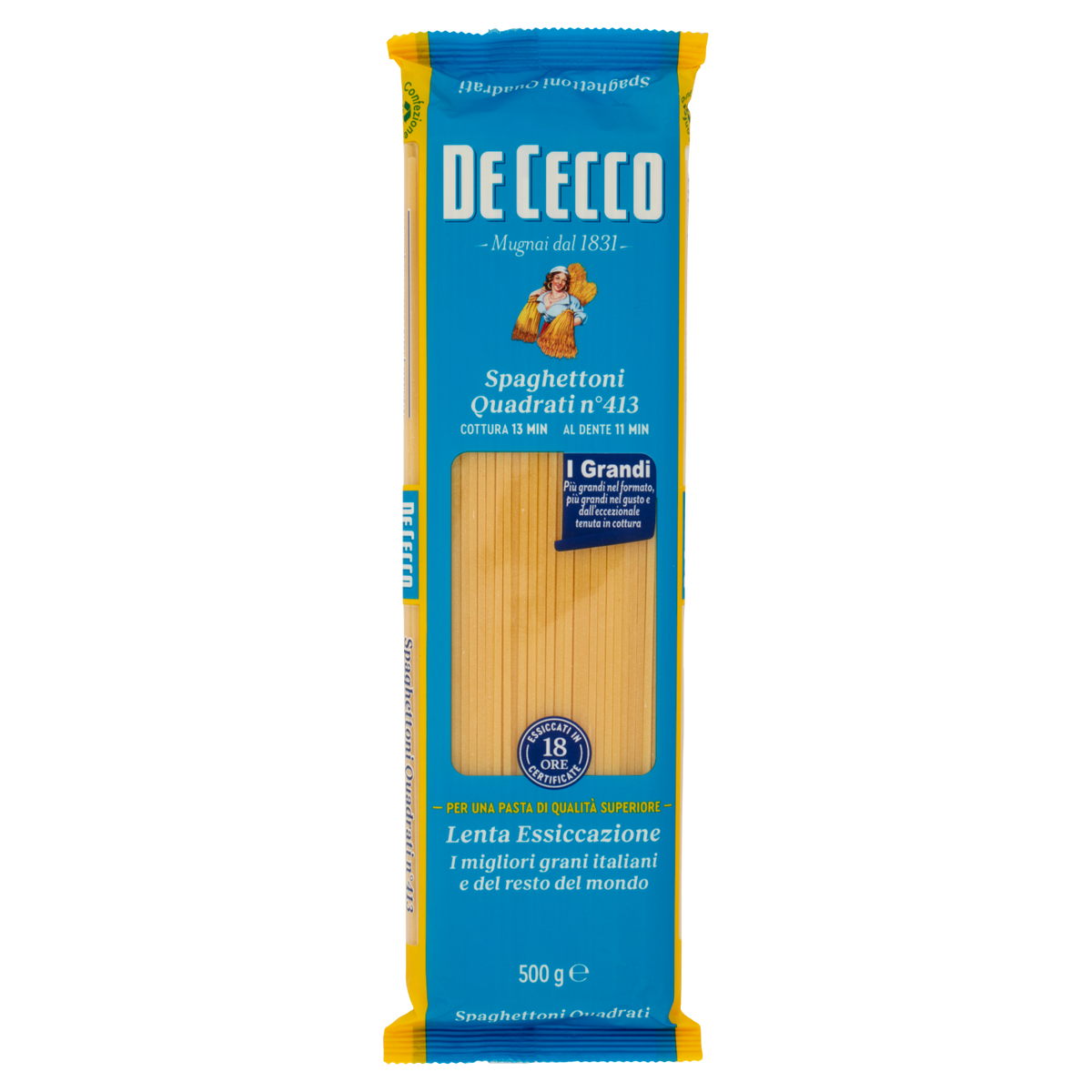 DE CECCO 413 SPAGHETTI QUADRATI 500G (24 in a box)