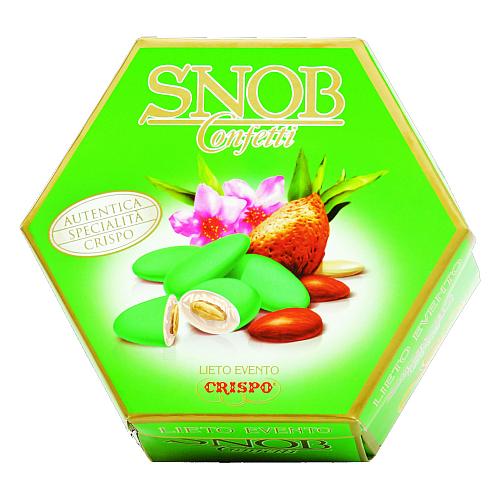 CRISPO SNOB CONFETTI MANDORLA VERDE 500g (6 in a box)