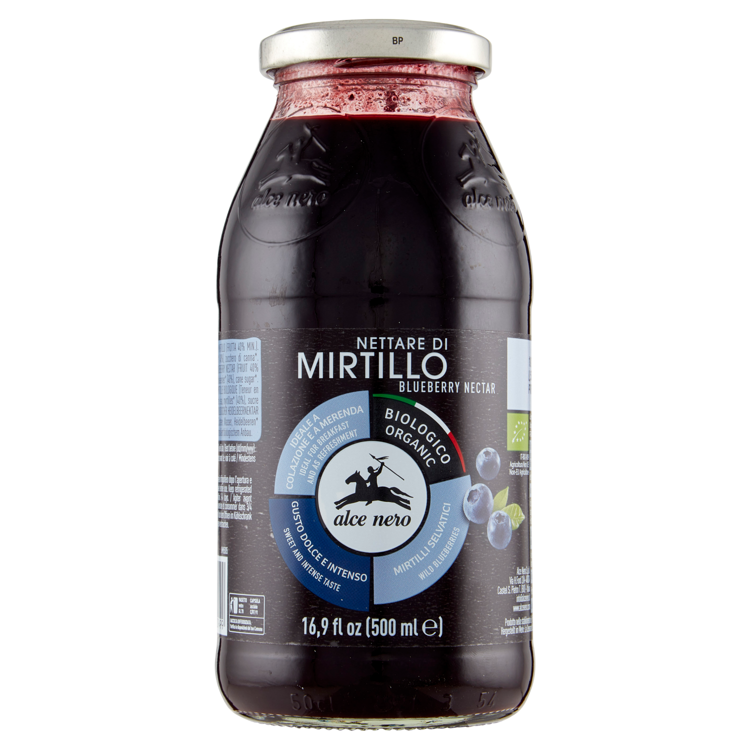 ALCENERO MIRTILLO ORGANIC 500ml (12 in a box)