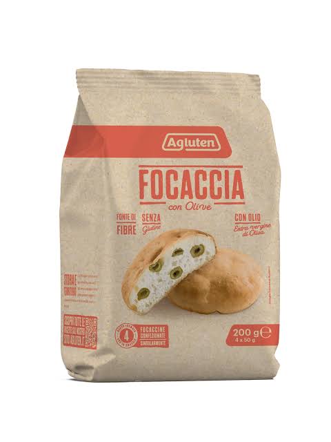 Agluten Focaccia Con Olive g.200 Senza Glutine (9 In A Box) (£1.91 Each)