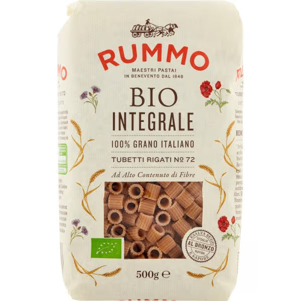 RUMMO TUBETTI INTEGRALI RIGATI 500g (16 in a box)