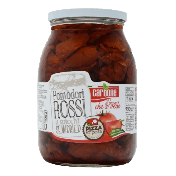 CARBONE POMODORI ROSSI SPICCHI SEMI-DRIED 950g (6 in a box)