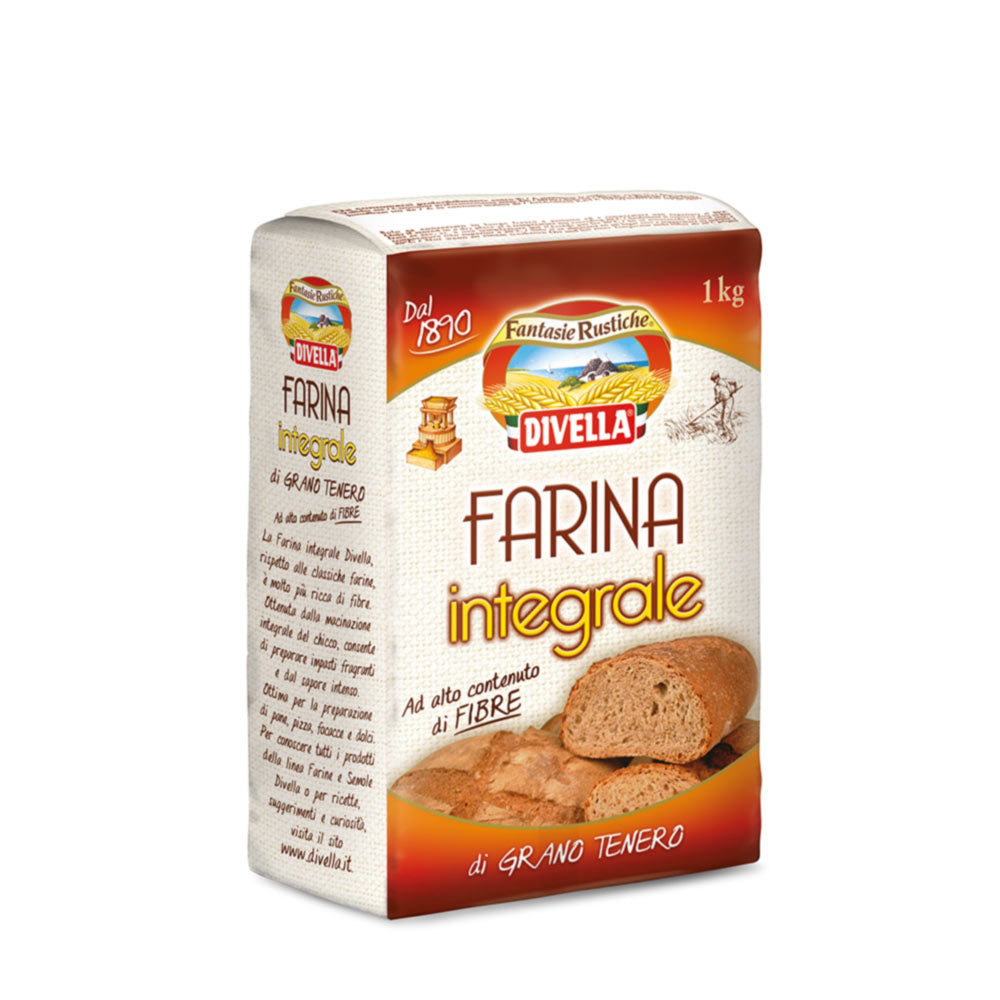 DIVELLA FARINA INTEGRALE KG.1